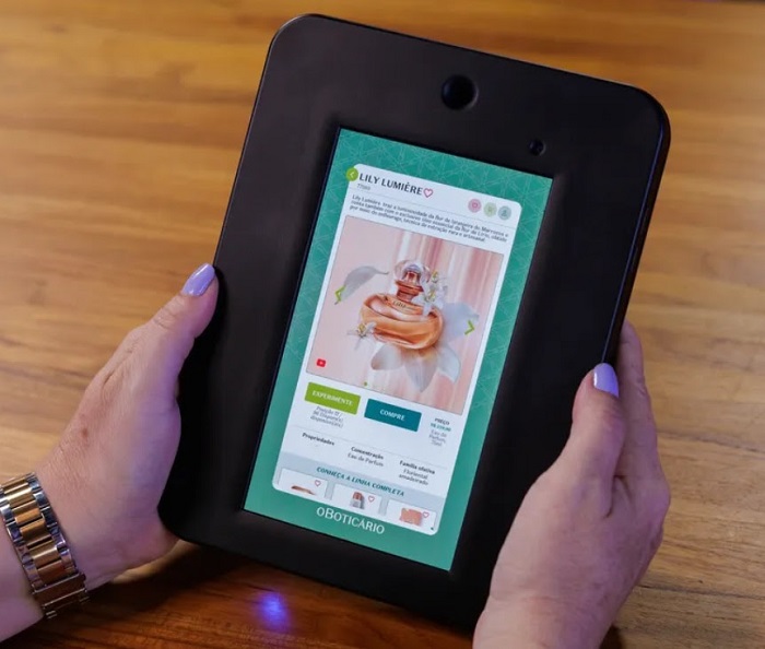  Grupo Boticário inova com tablets que liberam fragrâncias e catálogo digital para venda direta

