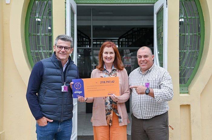 Hospital Pequeno Príncipe recebe

repasse da campanha Troco Amigo