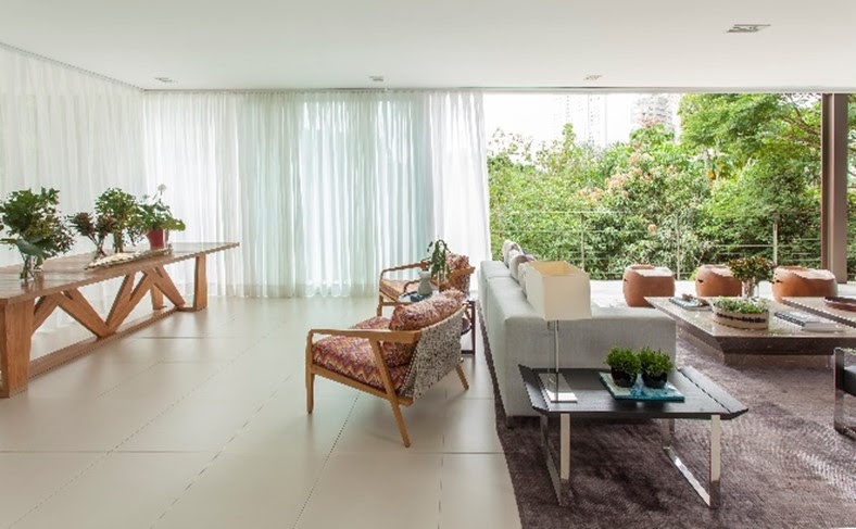 Natureza externa valoriza área social de residência