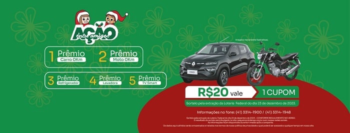 Pequeno Cotolengo sorteia carro zero
em Ação de Natal
