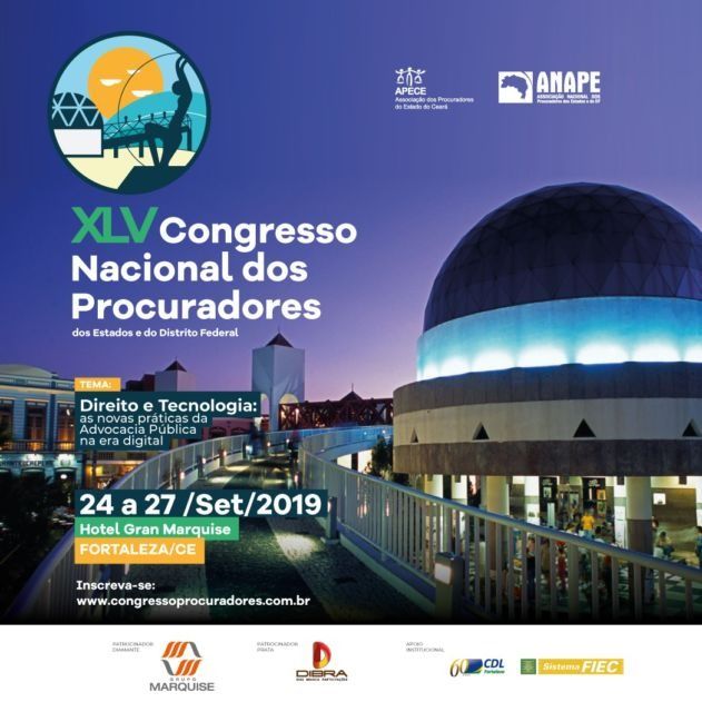 Últimos dias para concorrer a inscrições e passagens para o Congresso Nacional de Procuradores