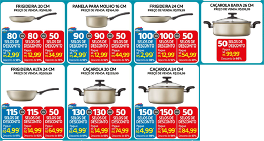 Nova campanha do Extra entrega selinhos de desconto para clientes comprarem panelas importadas da marca Royal VKB