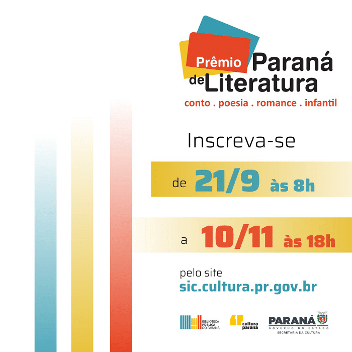 Biblioteca Pública lança o Prêmio Paraná de Literatura 2023