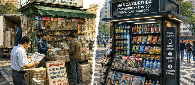 Bancas de revista de Curitiba: do auge à reinvenção