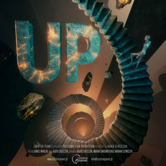 In a surreal world, a lone climber confronts the precarious balance between ambition and the risk of losing oneself while scaling endless concrete stairs.