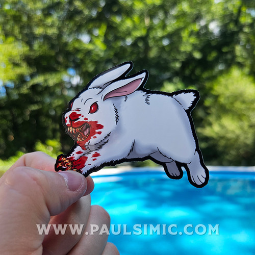 Killer Rabbit - Sticker | Paul Simic Art
