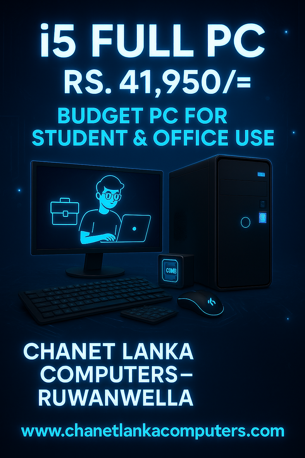 i5 Budget-Friendly PC Full Set from Chanet Lanka Computers in Ruwanwella