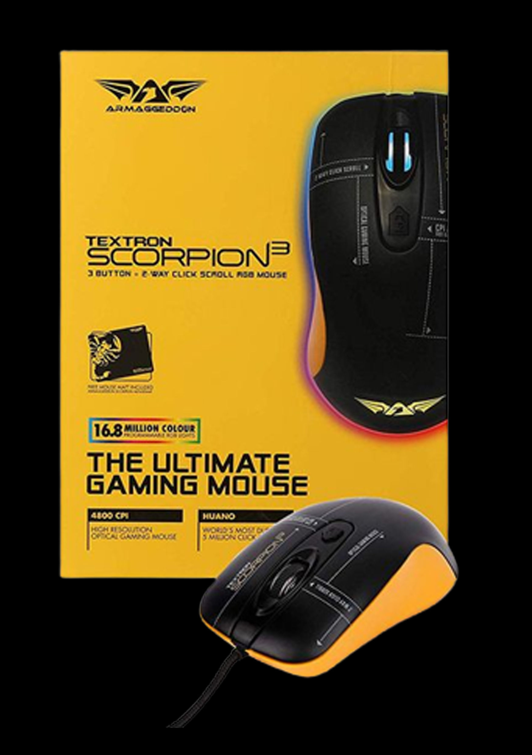 MOUSE - WIRED USB GAMING ARMGGEDDON - TEXTRON SCORPION - 3