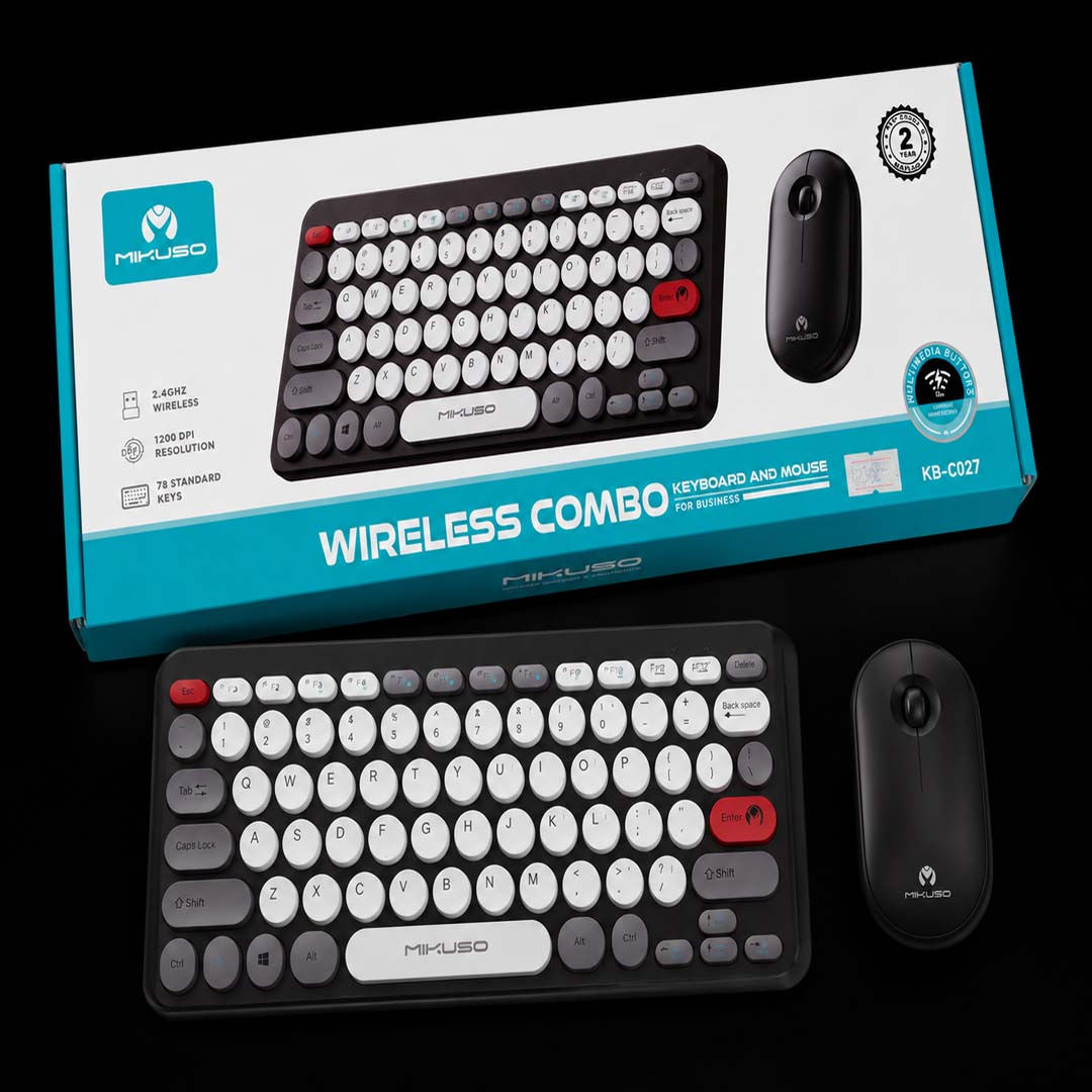 KEYBOARD & MOUSE  - MIKUSO -KB -C027 - WIRELESS COMBO