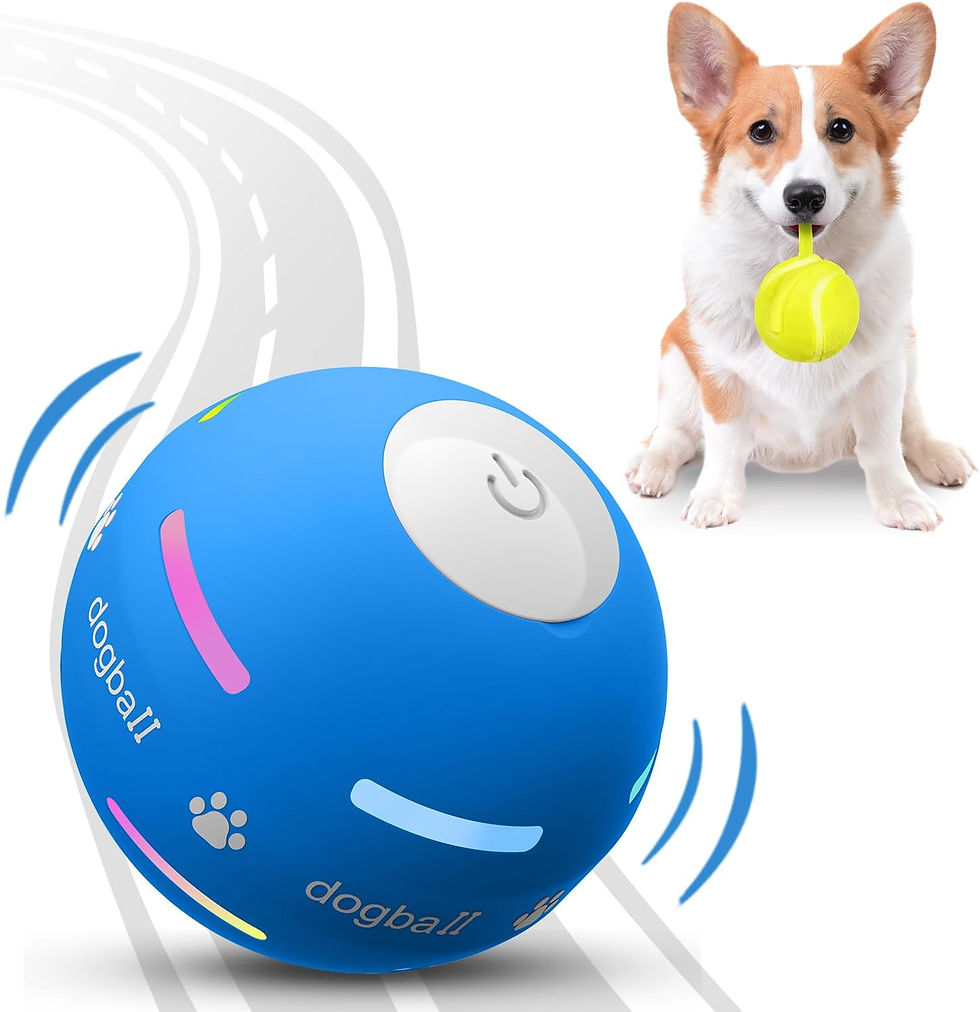 Thumbnail: PetDroid Motion-Activated Automatic Rolling Ball - Interactive USB Rechargeable