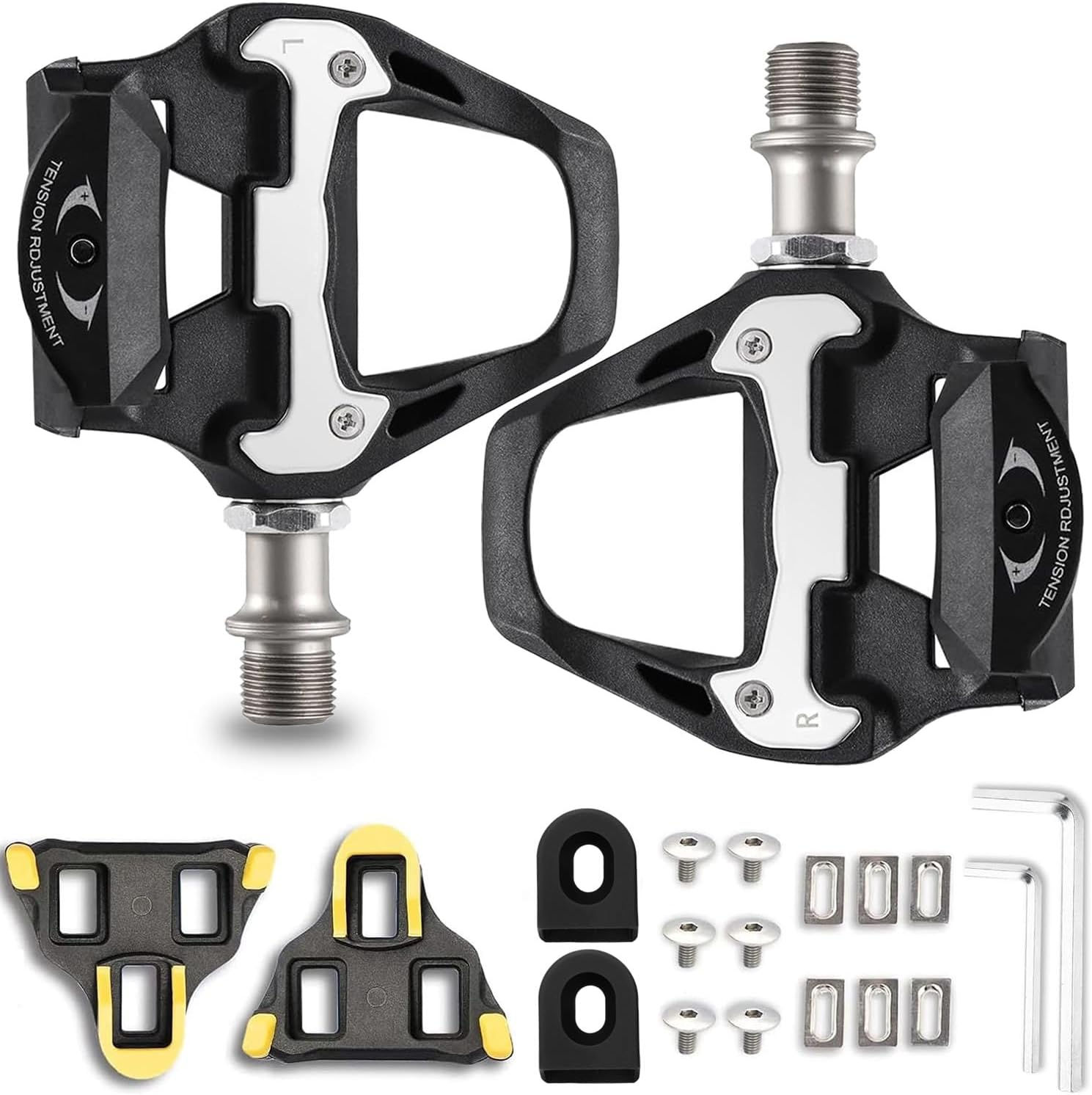 Clipless Road Bike Pedal & Cleat Set – Shimano SPD-SL Compatible