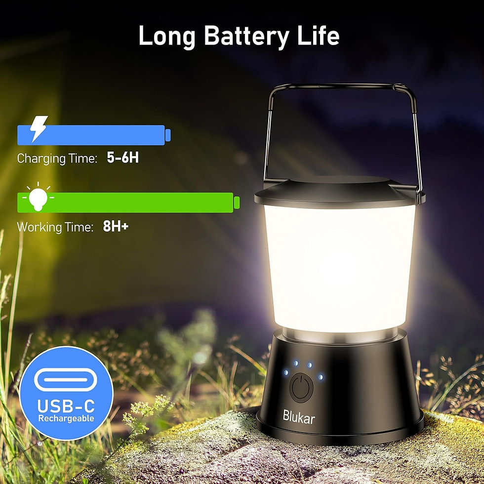 Thumbnail: Blukar Rechargeable LED Camping Lantern – 5 Light Modes