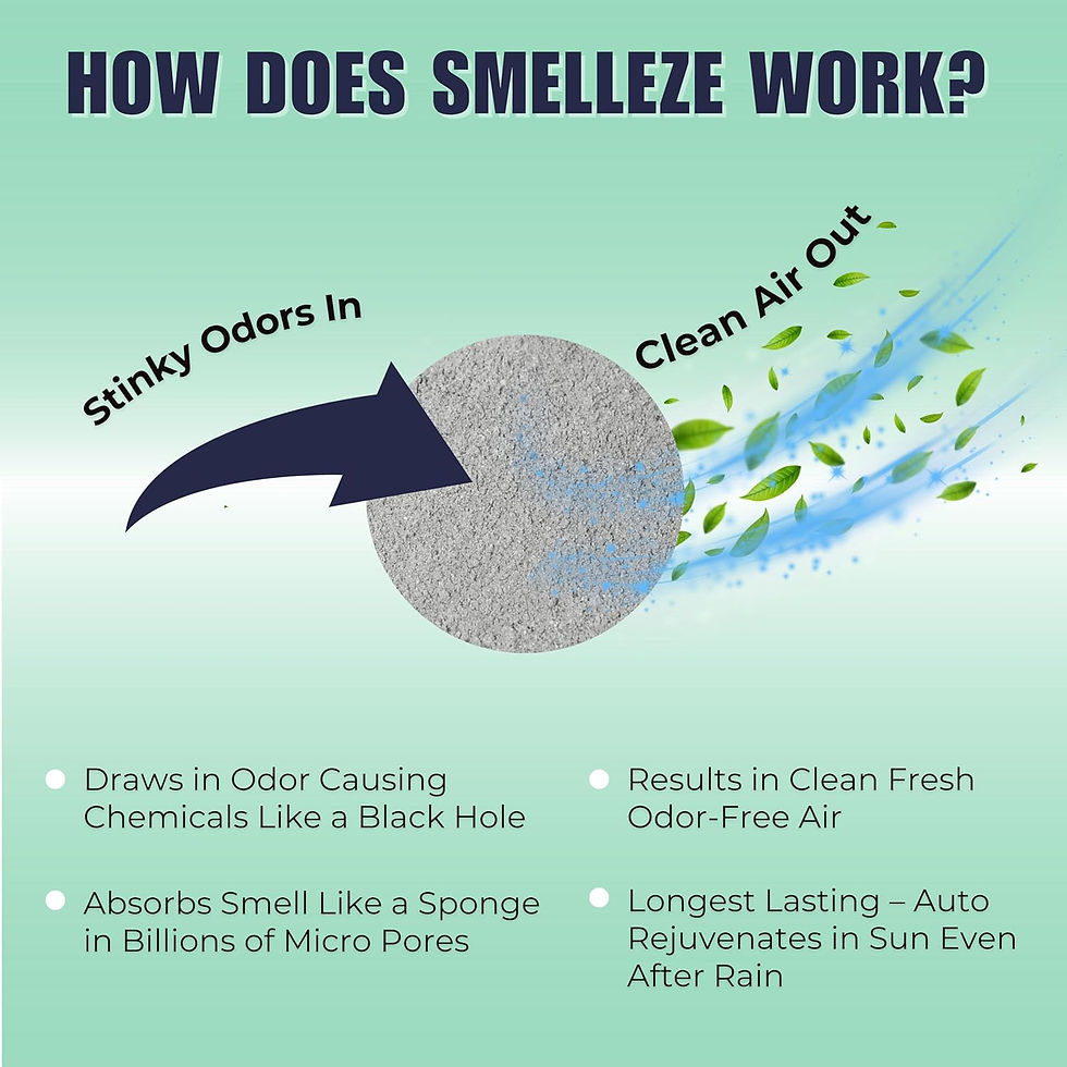 Thumbnail: SMELLEZE Dead Animal Odor Eliminator Pouch - Natural & Non-Toxic Odor Remover