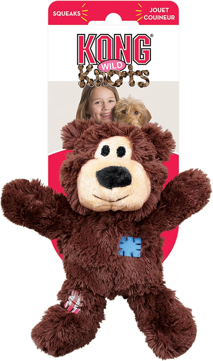 Thumbnail: KONG Wild Knots Jumbo Bear Dog Toy Assorted