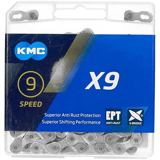 Thumbnail: KMC Unisex's X9 Chain, Grey, 114 Link