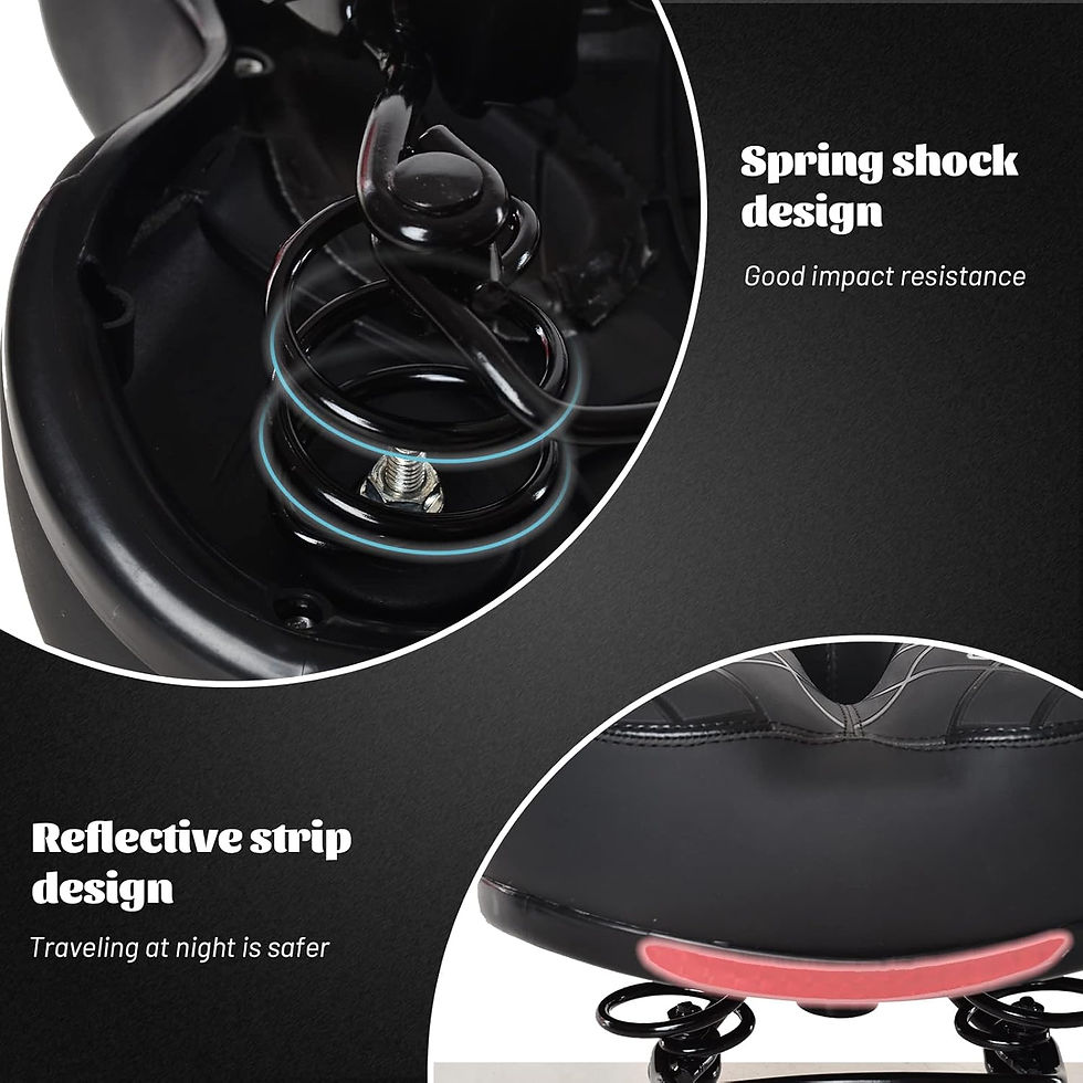 Thumbnail: BWBIKE Oversized Comfort Saddle – High-Stability Shockproof Design