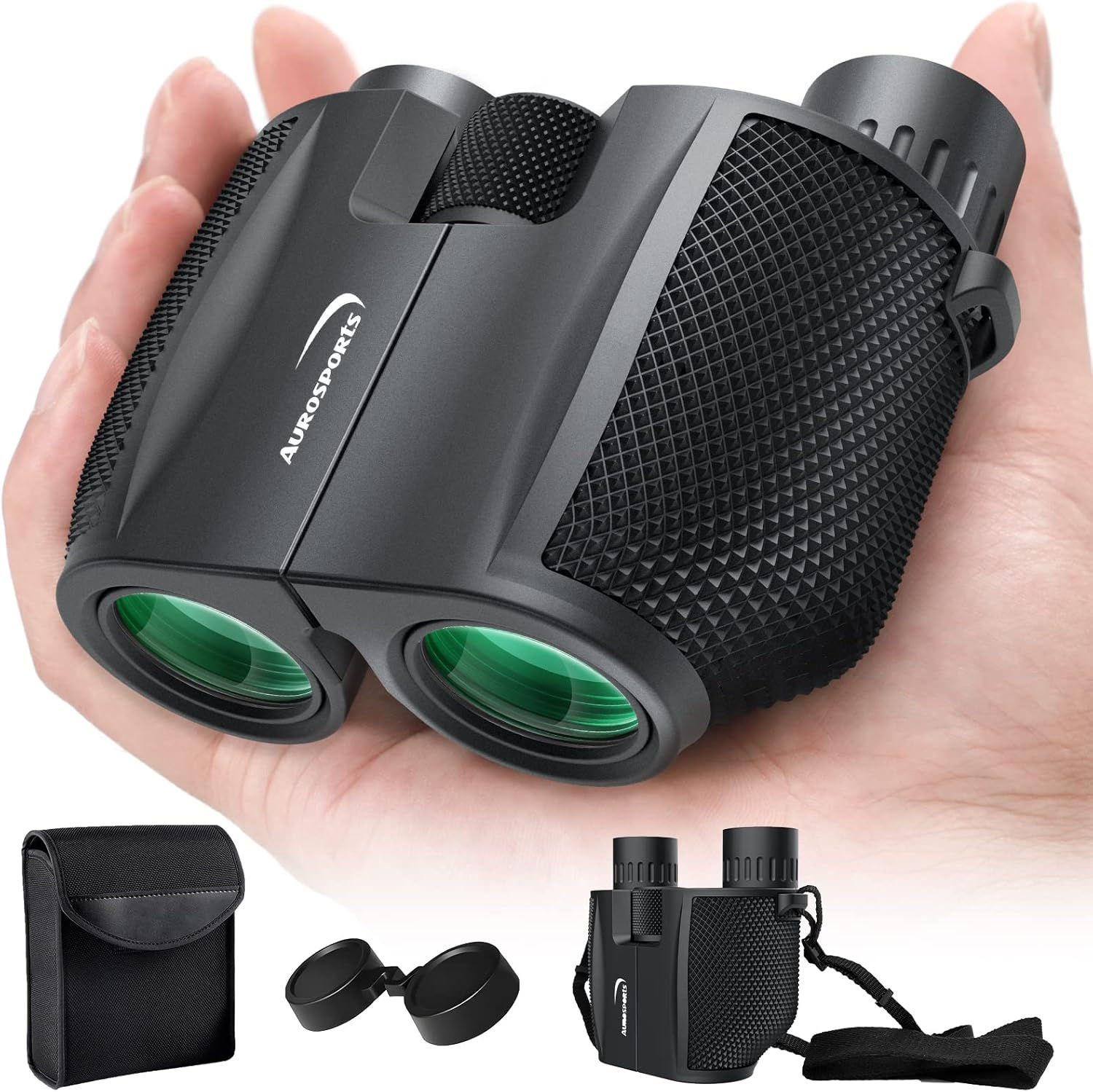 Aurosports 10x25 Compact Binoculars – Lightweight & High-Clarity