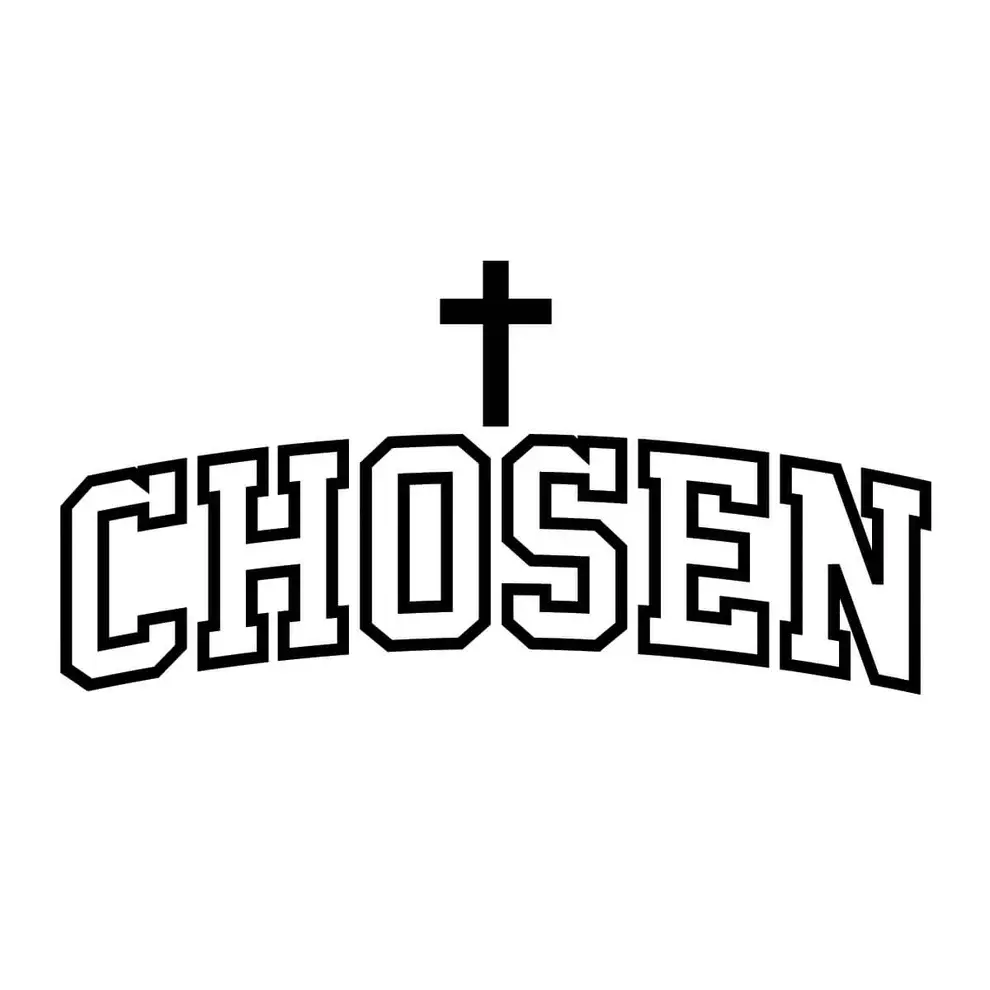 Chosen with cross black type