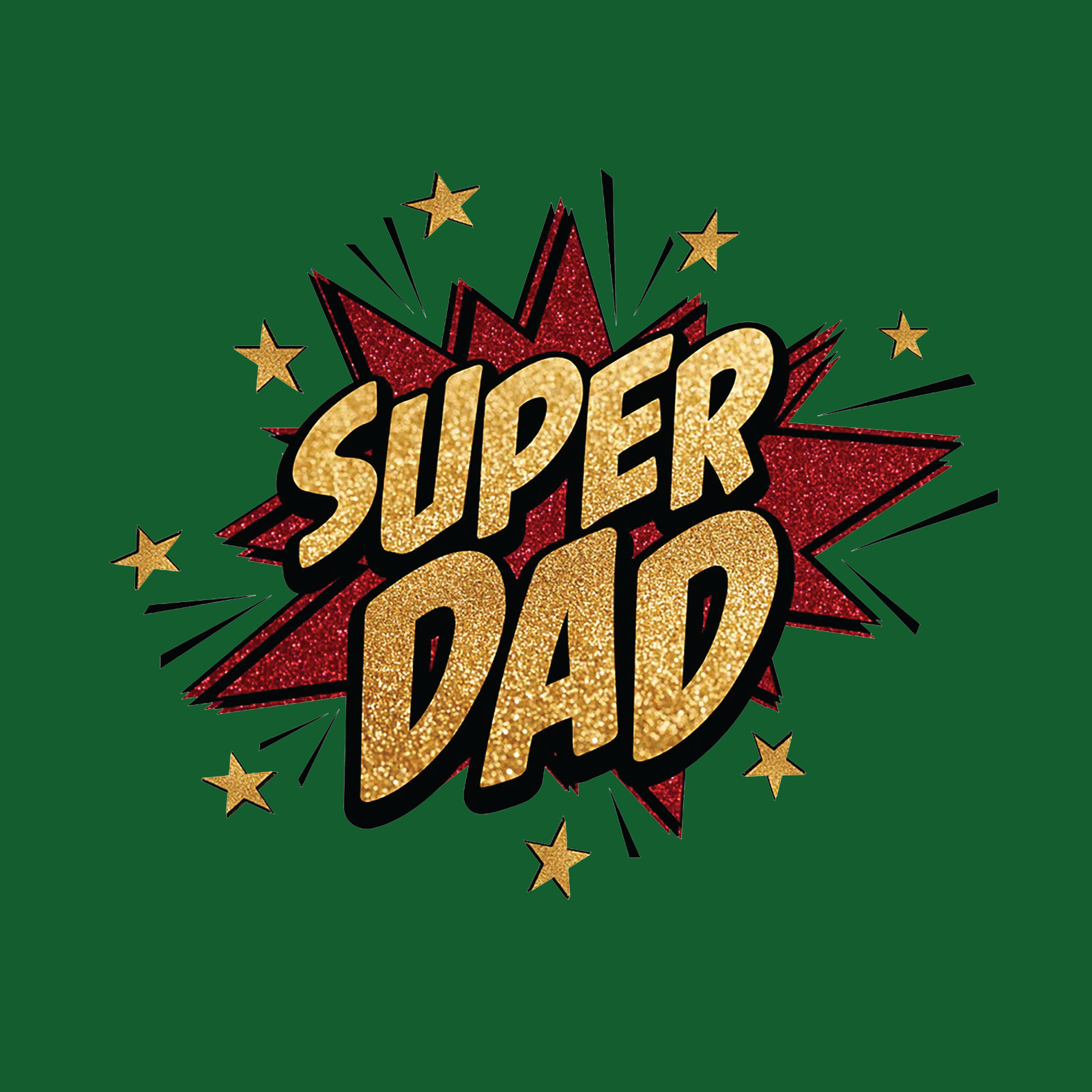 Super Dad red and gold