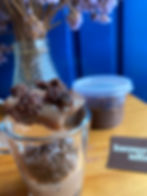 Brigadeiro de colher com brownie