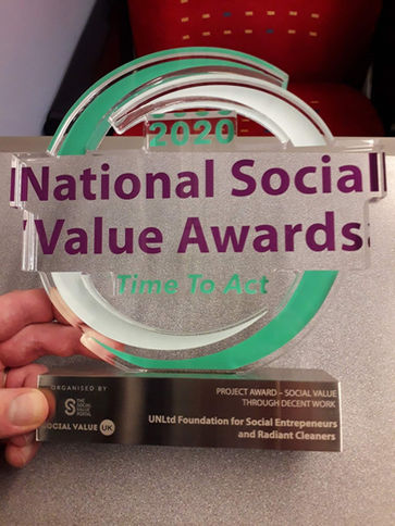 UnLtd and Radiant Cleaners awarded!