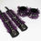 Thumbnail: Leather & Lace Restraints | Black with Purple Lace