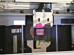 Печать на лепестках цветов