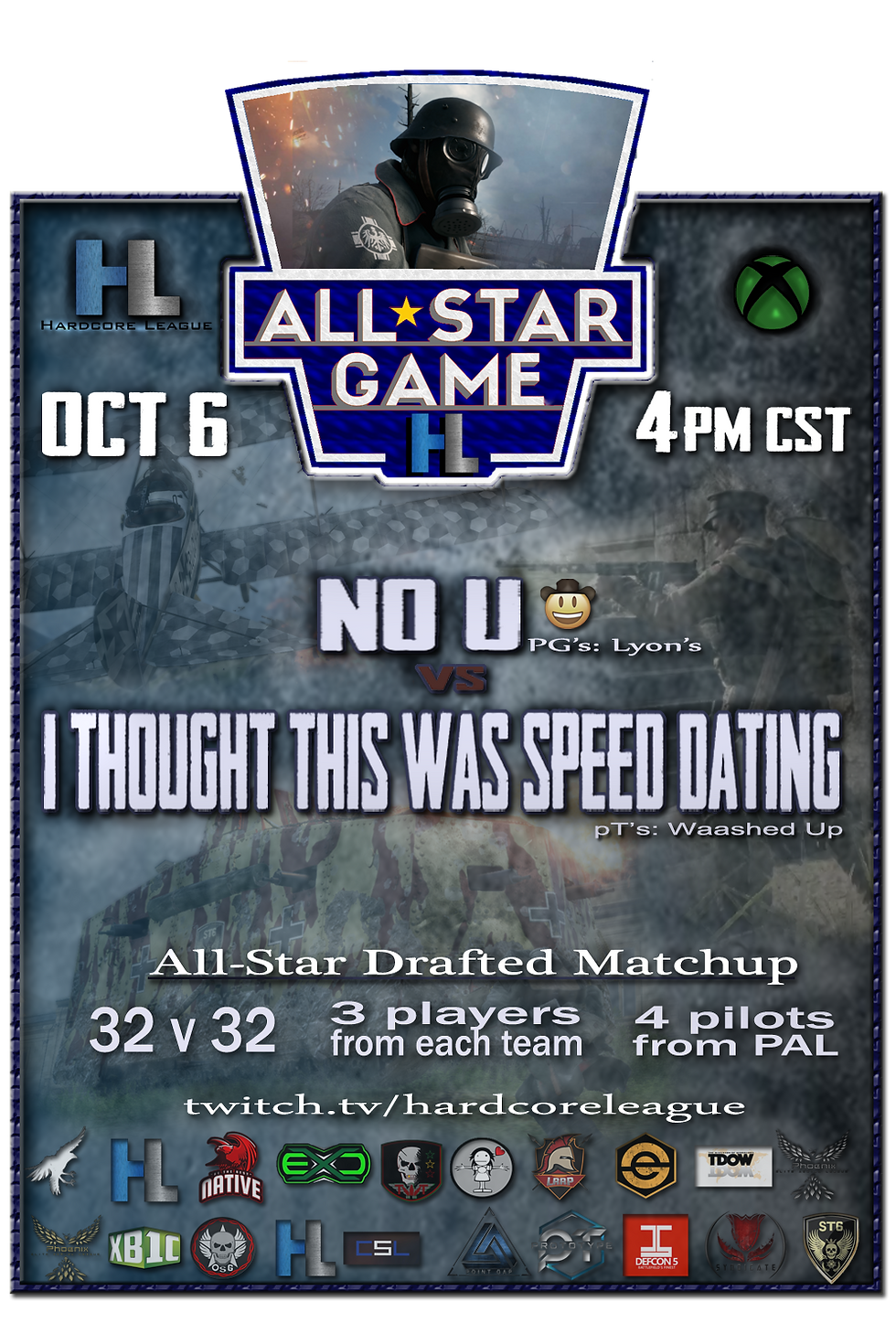 Hardcore League: All Star Match 32 vs 32 Conquest 