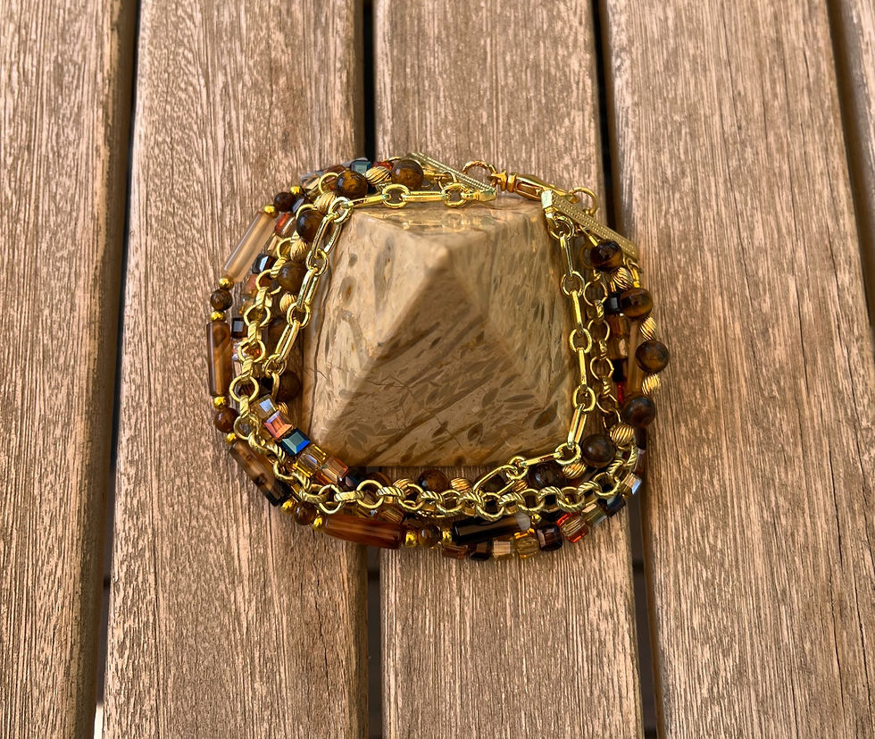 Thumbnail: 5 Strand Tiger Eye Bracelet