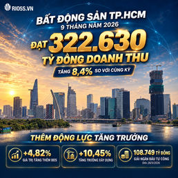 Bất động sản TP.HCM vượt 322,6 ngàn tỷ doanh thu, thêm động lực tăng trưởng cuối năm