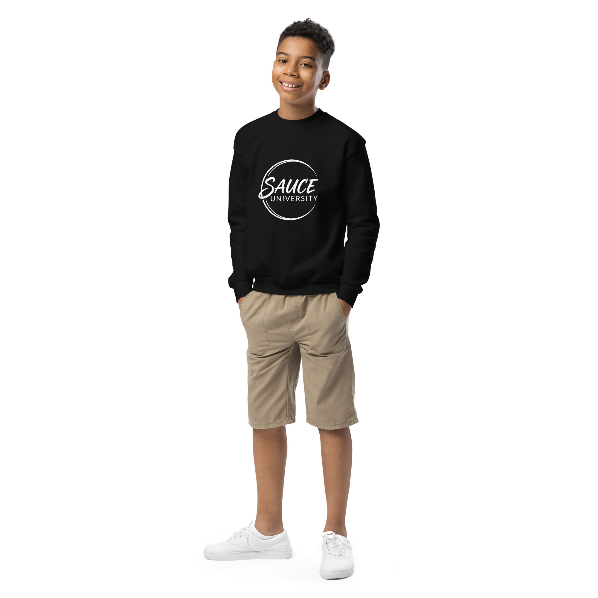 Sauce University Youth crewneck sweatshirt