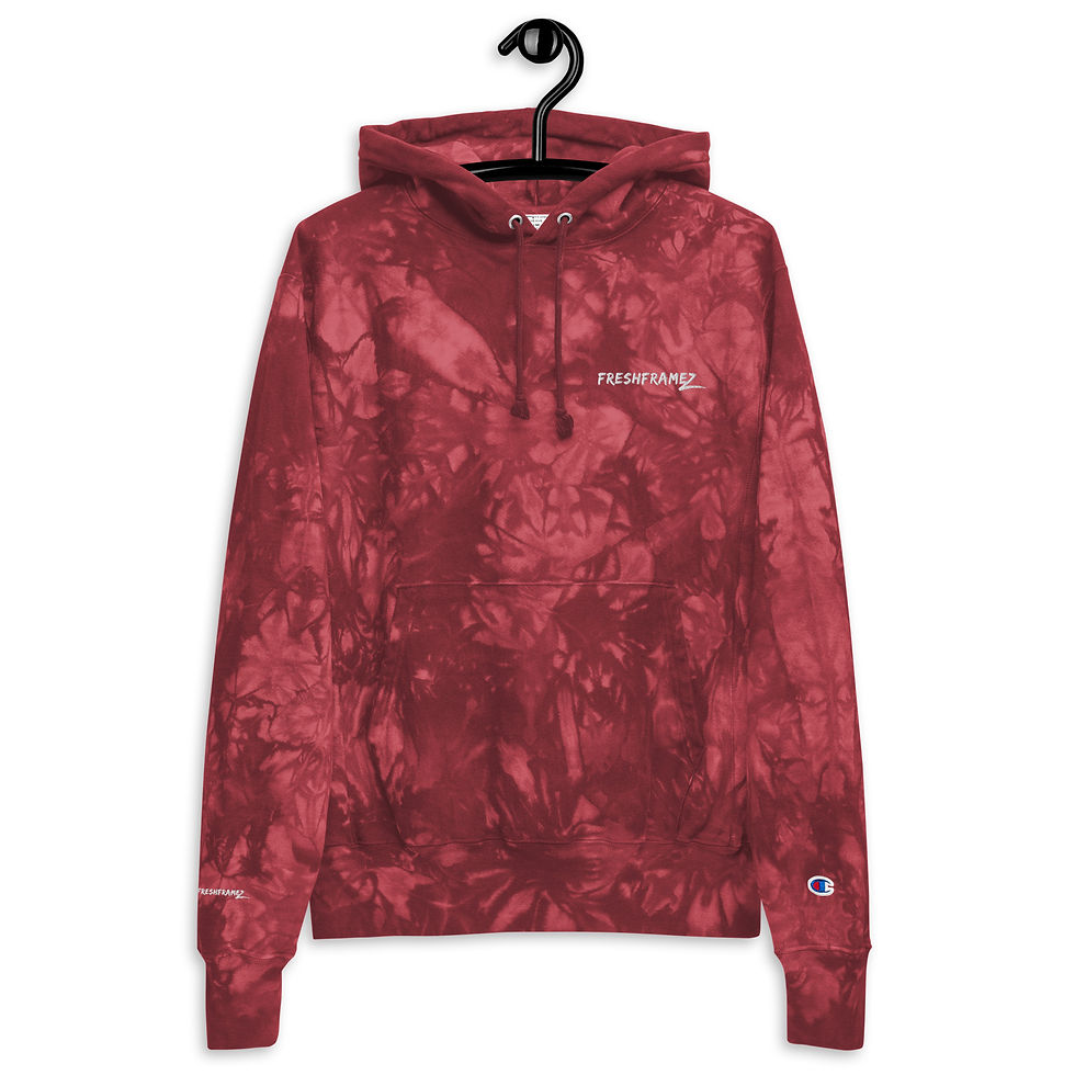 Thumbnail: FRESHFRAMEZ Unisex Champion tie-dye hoodie