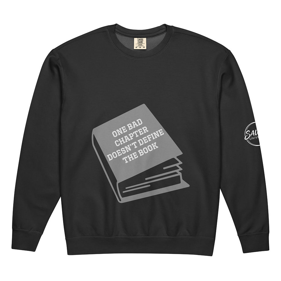 Thumbnail: CHAPTER SAUCE UNIVERSITY Unisex garment-dyed fleece crewneck sweatshirt