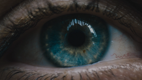 Clear, blue eye indicating clear insight and vision