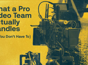 Video production camera in professsional studio. 