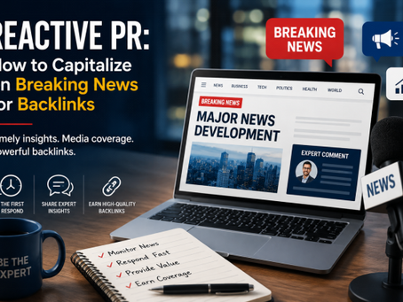 Reactive PR: How to Capitalize on Breaking News for Backlinks