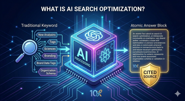 AI search optimization using atomic answers and entity schema | 10x Digital Marketing