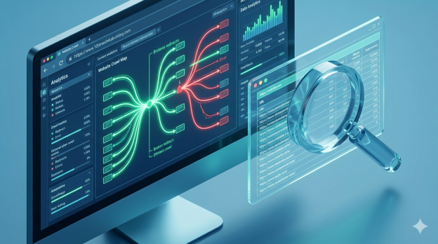 SEO audit dashboard analyzing internal link structure and equity distribution | 10x Digital Marketing