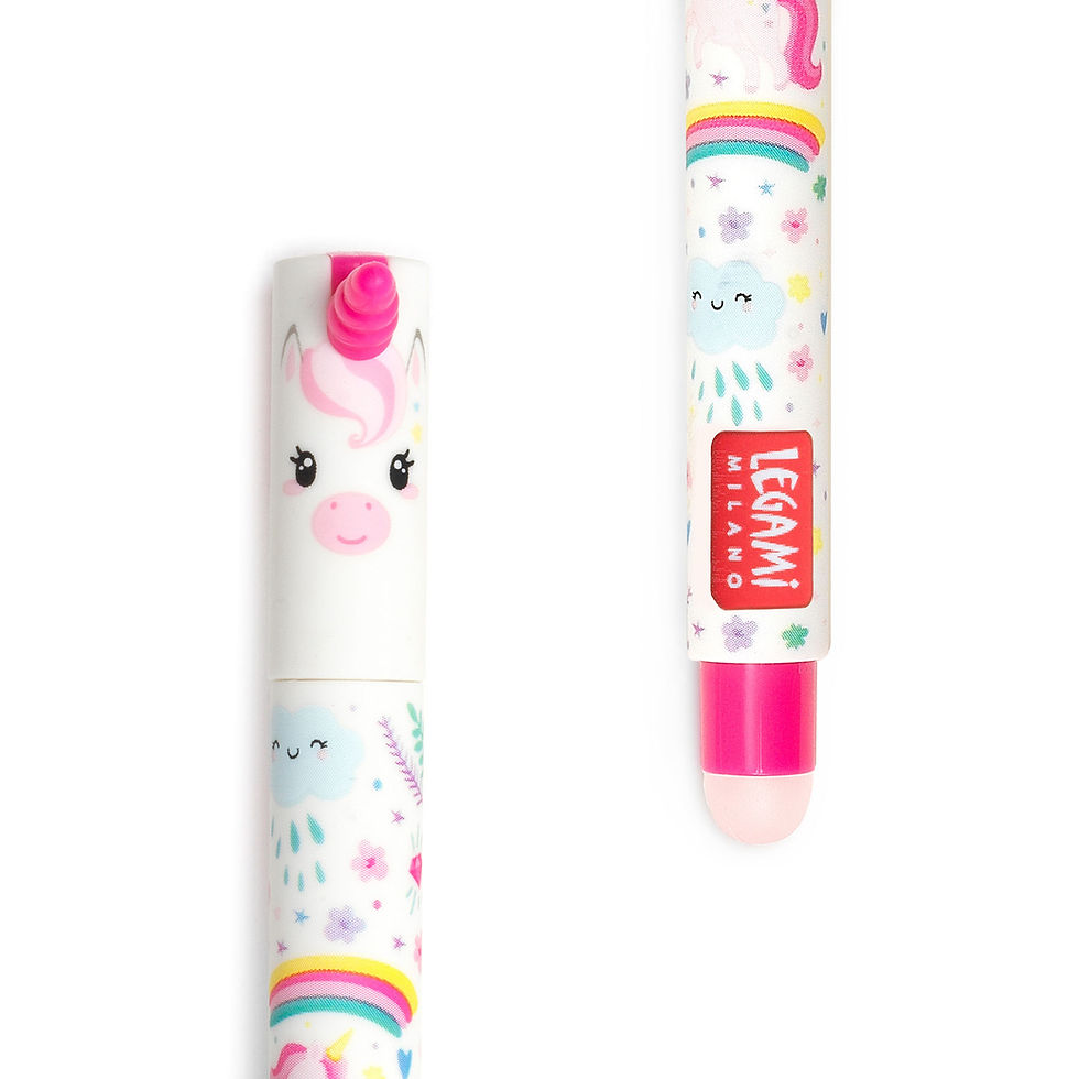 Miniatura: Penna Gel Cancellabile Unicorno–Rosa