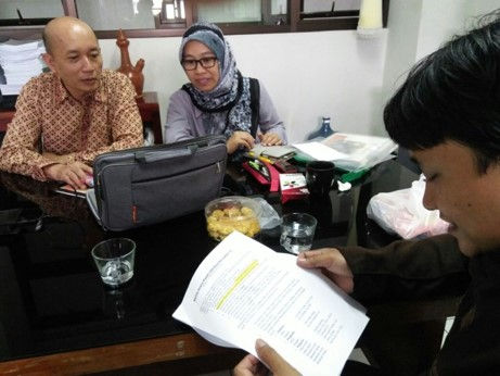 Rapat koordinasi Laboratorium Syifa Al-Qulub dengan ketua LP2M UPI Prof. Wanjat