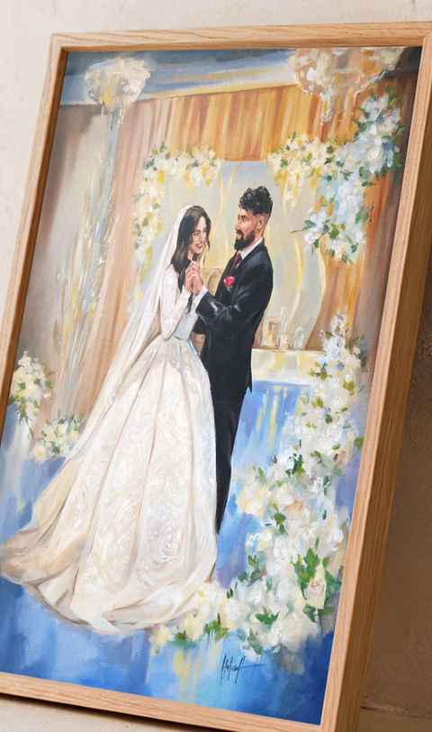Live wedding painter Toronto Ontario