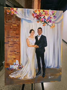 Live wedding painter Toronto