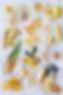 assortiment d'aliments sains jaune