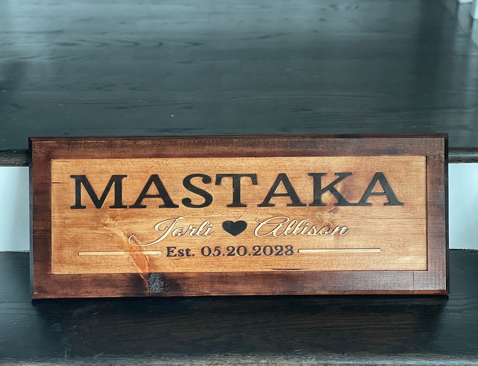 Customized Wedding/Anniversary Wooden Sign