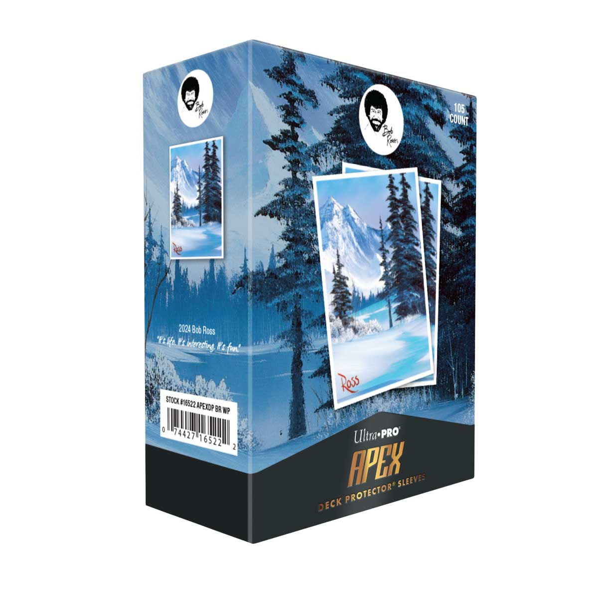 UP D-PRO APEX BOB ROSS WINTER PARADISE 105CT DECK SLEEVES
