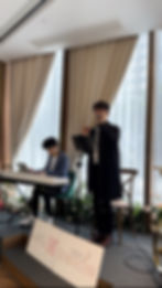 Union 婚禮樂隊派出 2 Pieces 二人樂隊於九龍灣 The Glass 提供樂隊表演服務。