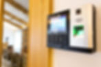 close up image of an access control security system in a commercial space