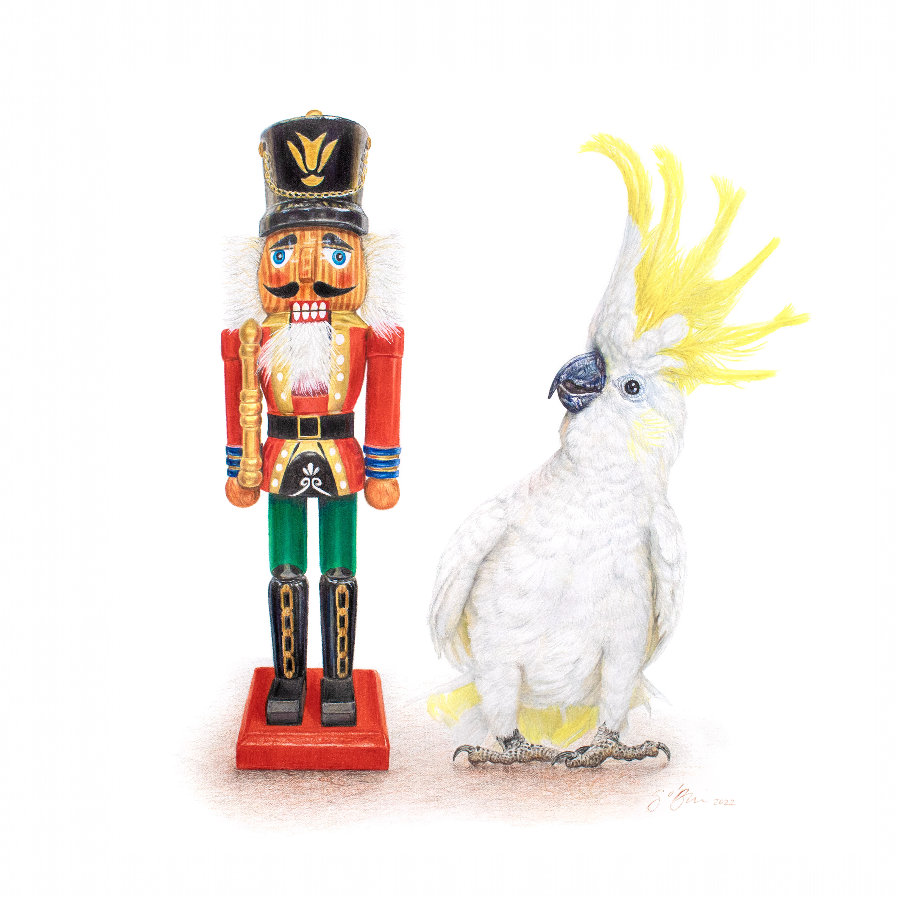 Cockatoo & The Nutcracker Giclée Print 29.7 x 29.7 cm