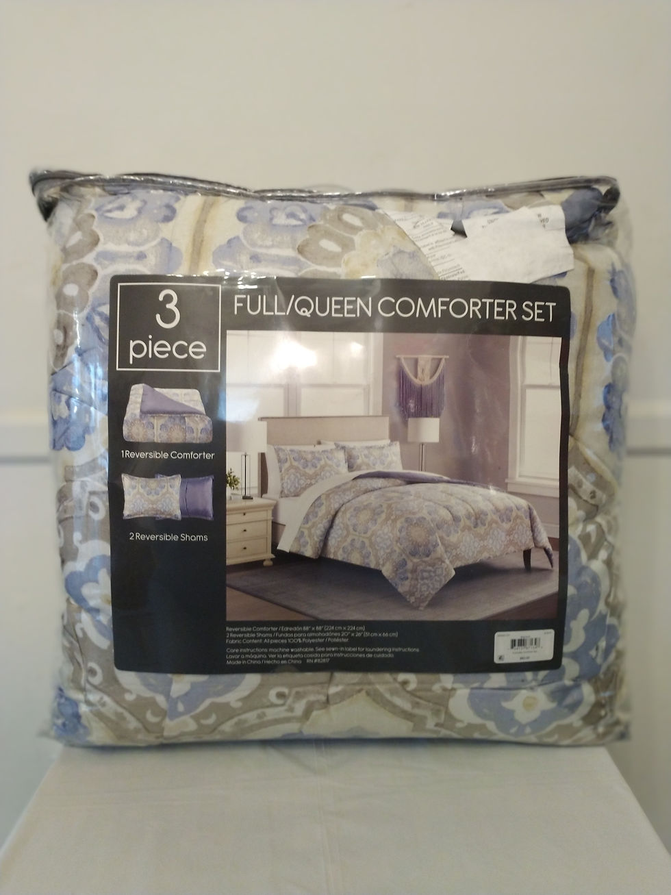 Thumbnail: Bedding: Sunham Sasha 3-Pc. Reversible Medallion Full/Queen Comforter Set