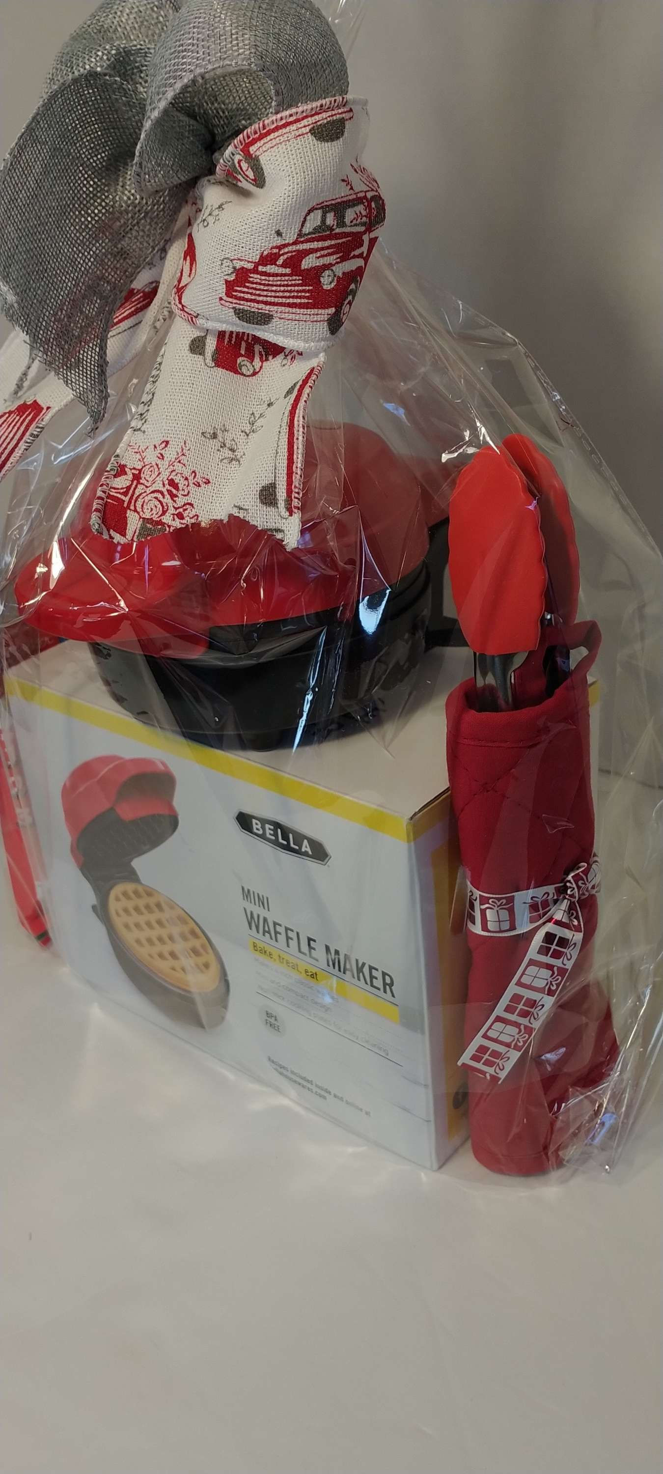 Mini Waffle Maker Set - Red